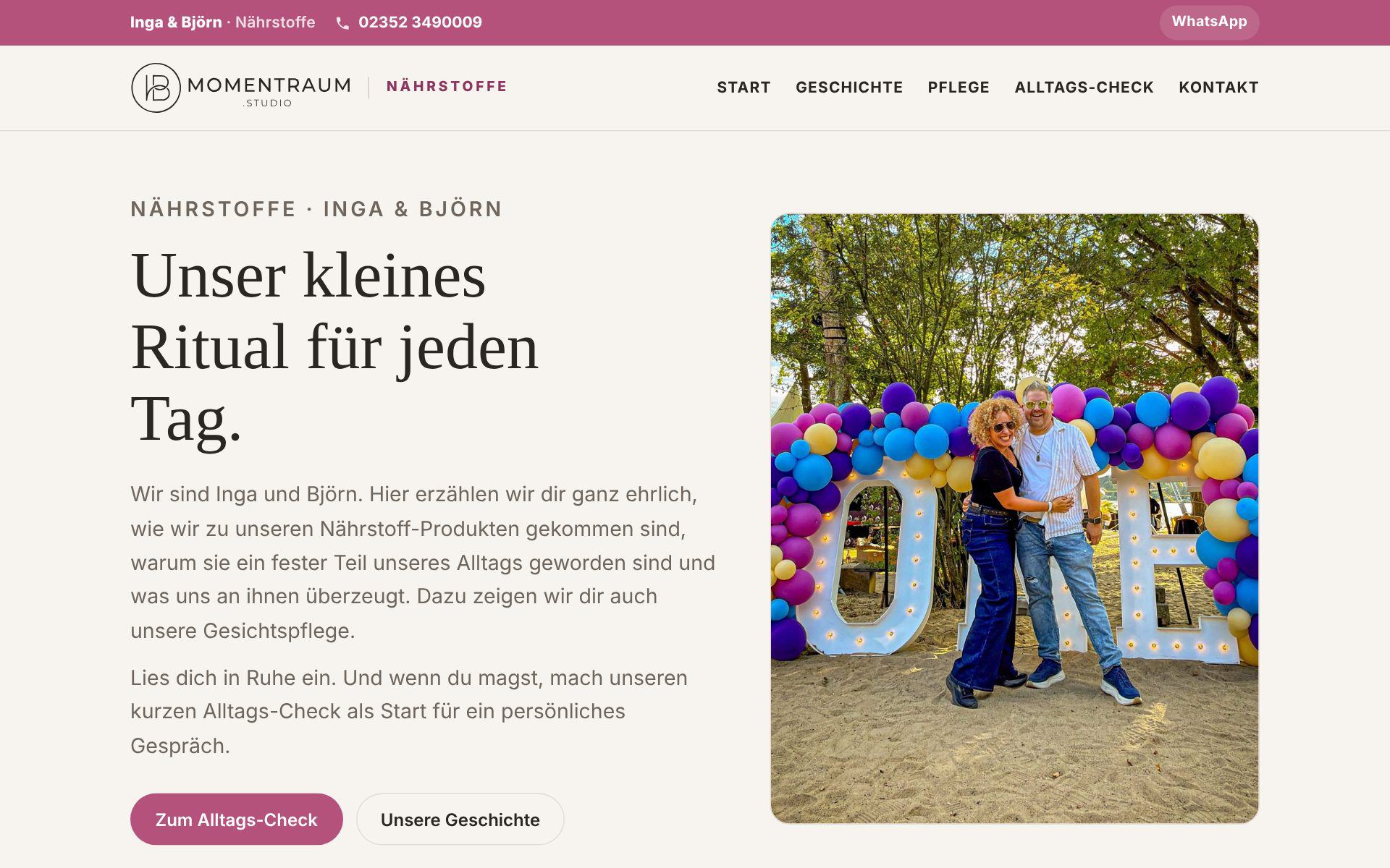 Startseite von Nährstoffe